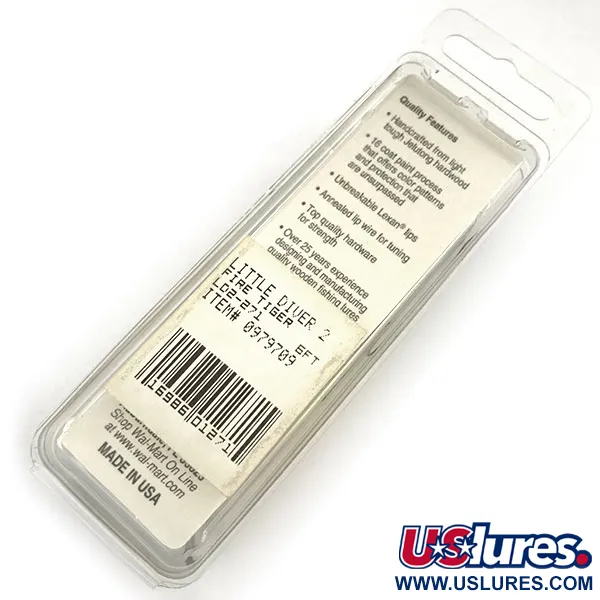 Renegade Lunker Diver UV Plug, Fire Tiger, 11g, UV-actief, #9309