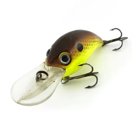 Strike King Pro Model 3XD Crankbait, Bruin-Geel, 7g, Ratel, #9313