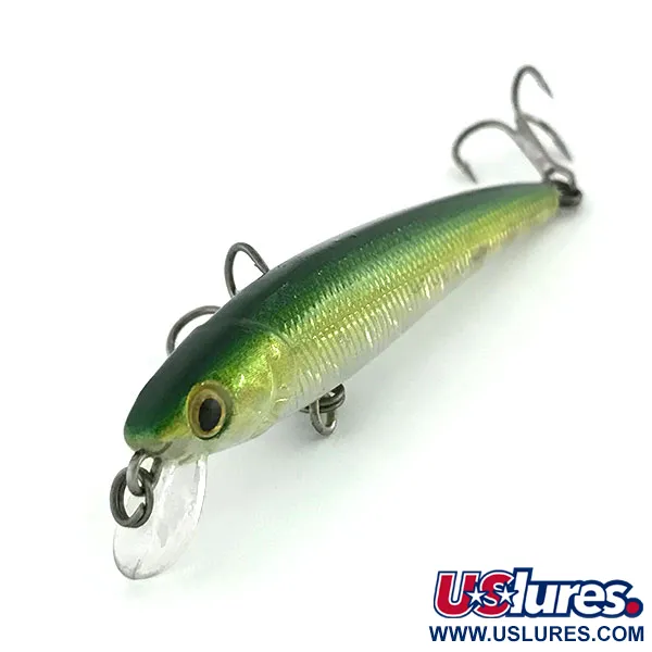 Matzuo Phantom Minnow Plug, Rainbow Green, 4g, Suspending, #9474