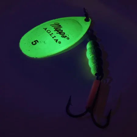 Mepps Aglia 5 UV Spinner, Chartreuse Fluo UV, 14g, UV-reactief, #9325