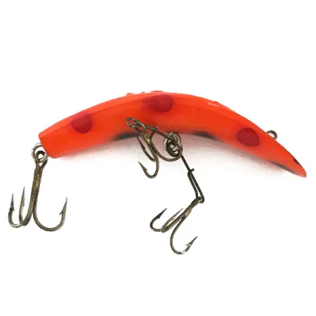 Yakima Bait FlatFish X5 Plug, Rood/Zwart, 7g, Banaanvorm, #9339