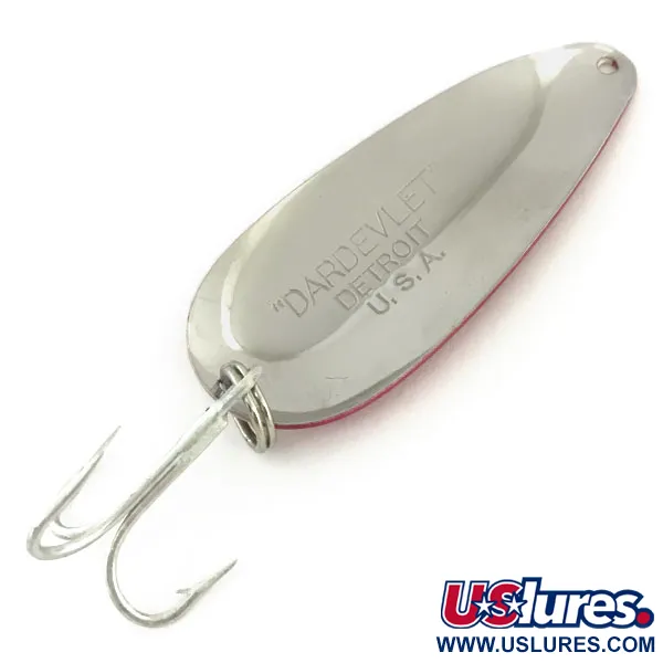 Dardevle Dardevlet Lepel, Rood / Wit / Nikkel, 21g, Detroit, #9356