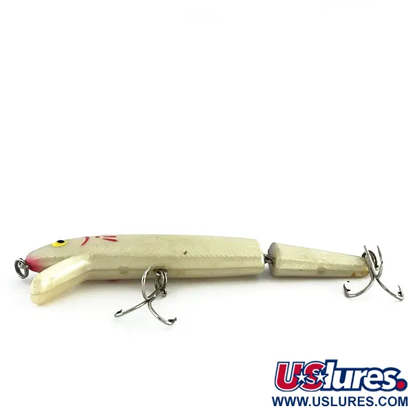 Cotton Cordell Red Fin Jointed Plug, White Pearl, 10.5g, #9382