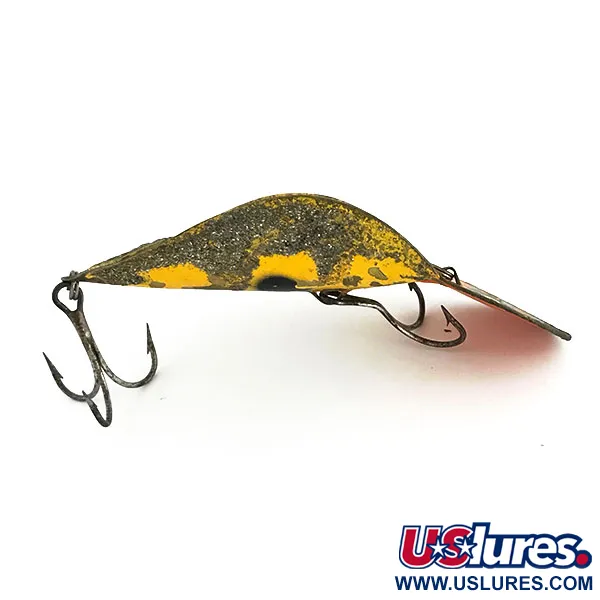 Buck Perry Spoonplug Lepel, Geel/Messing/Rood, 21g, #9390