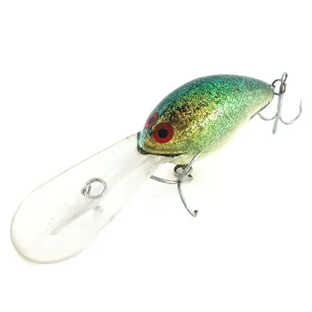Norman DD22 HD Crankbait, Wit/Groene spikkels, 28g, Suspending, #9395
