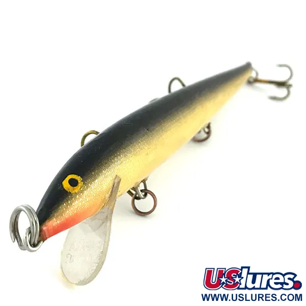 Rapala Original Floater F13 Plug, G (Gold), 7g, Balsahout, #9405