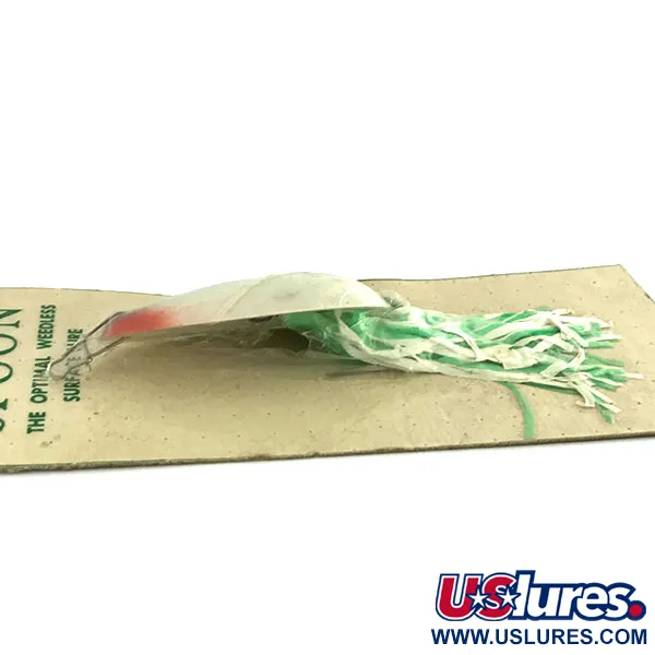 Hydro Lures Weedless Hydro Spoon, Wit/Rood/Groen, 14g, Anti-wier, #9467