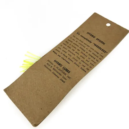 Hydro Lures Weedless Hydro Spoon Lepel, Geel/Zwart, 14g, #9469