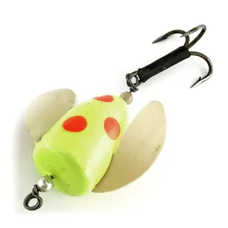 Shur Strike Spin-n-Glo UV Kunstaas, Geel/Rood, 8g, UV-actief, #9477