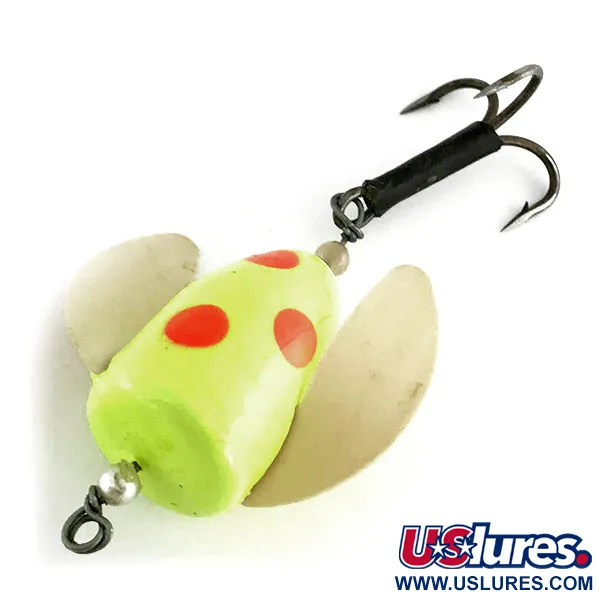 Shur Strike Spin-n-Glo UV Kunstaas, Geel/Rood, 8g, UV-actief, #9477