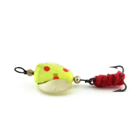 Shur Strike Spin-n-Glo UV Kunstaas, Geel/Rood, 3.6g, UV-actief, #9479