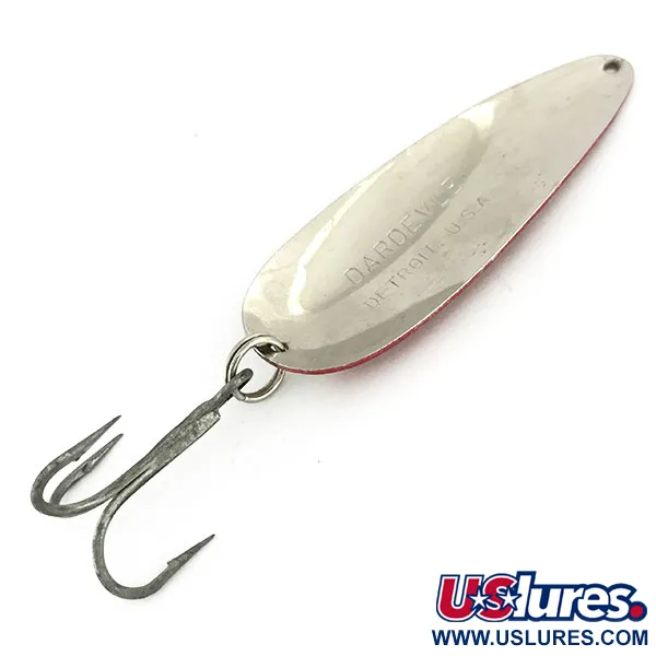 Eppinger Dardevle Lepel, Rood/Wit, 28g, Duivelskop, #9499