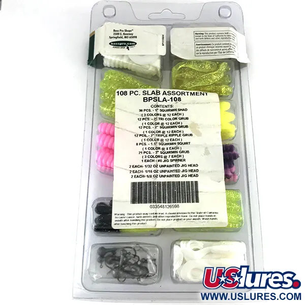 Bass Pro Shops Tournament Series 108pcs Softbaits, Roze, #9514