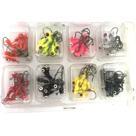 Bass Pro Shops Painted Round Jighead Kit, 8 kl., 2.5g, 80 st., #9516