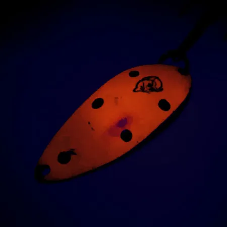 Dardevle Devle Dog 7700 Lepel, Rood/Zwart/Nikkel, 14g, UV-actief, #9532