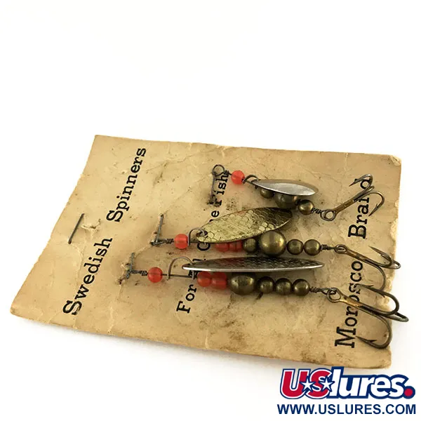 Swedish Swing Morosco Brand Spinner, Nikkel / Messing, 7g, Vintage, #9539