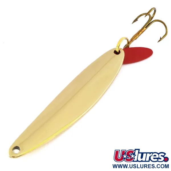 Bay de Noc Swedish Pimple Lepel, Goud, 14g, Prismatische Schub, #9567