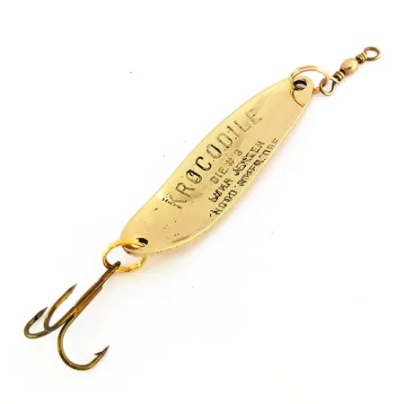 Luhr Jensen Krocodile Die #3 Lepel, Goud, 10g, Prismatisch Decor, #9572