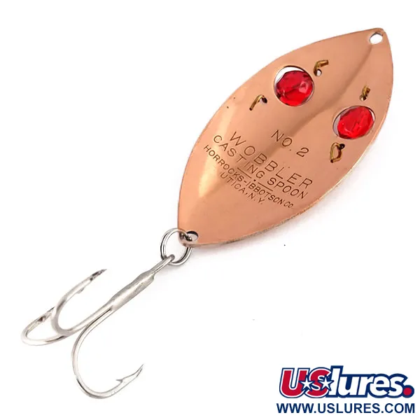 Horrocks-Ibbotson Wobbler Lepel, Koper/Rode Ogen, 23g, #9599