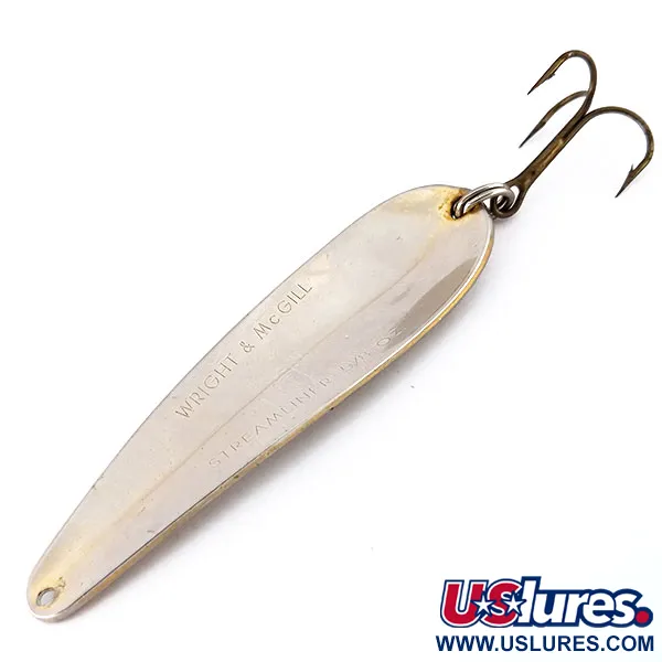 Wright & McGill Streamliner Lepel, Nikkel, 18g, Vintage, #9602