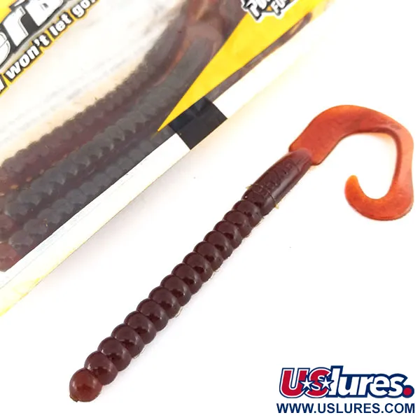 Berkley Power Worm Softbait, Motor Oil, 18cm, Curly Tail, #9623