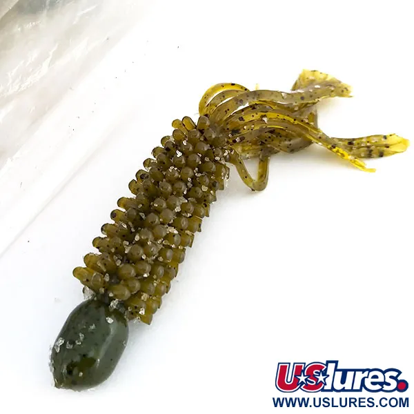 Bass Pro Shops Caterpillar Stud Tube, Green Pumpkin, 8st, #9625