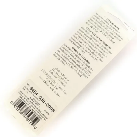 Luhr Jensen P.J.POP Houten Popper, Zwart/Zilver, 17g, Handgemaakt, #9634