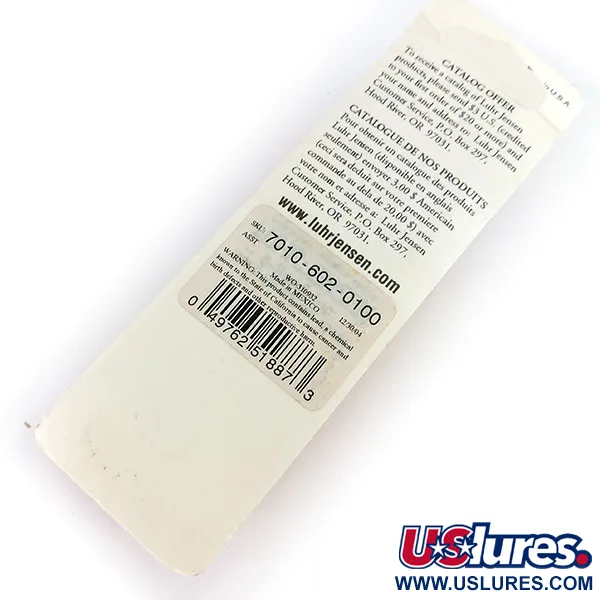 Luhr Jensen P.J.POP Popper, Parel / Rood, 17g, Handgemaakt, #9635