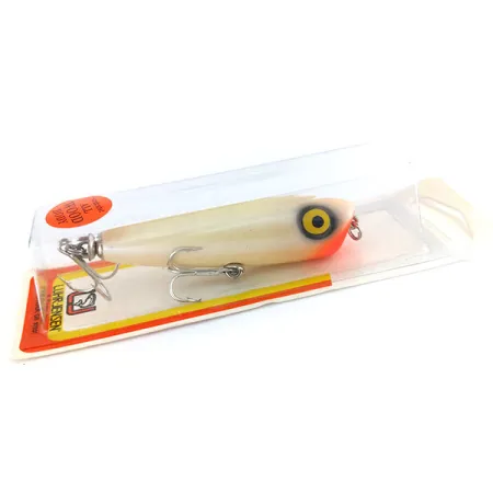 Luhr Jensen P.J.POP Popper, Parel / Rood, 17g, Handgemaakt, #9635