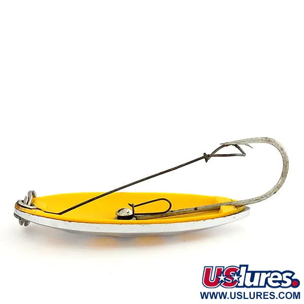 South Bend Sun Spot Lepel, Nikkel / Geel, 14g, geperforeerd, #9652