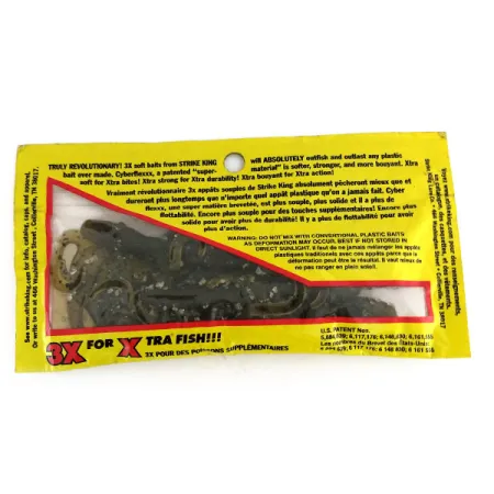 Strike King Lizard softbait, Green Pumpkin Seed, 15cm, drijvend, #9653