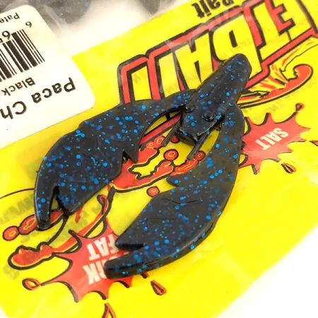 NetBait Kickin B Chunk Softbait, Black Blue, 7,5cm, Jig Trailer, #9654