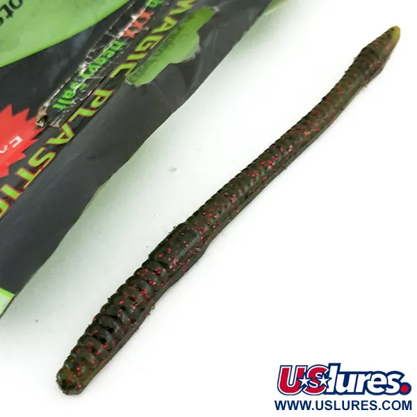 Black Magick Plastics Finesse Worm Softbait, Watermelon, 13cm, #9657