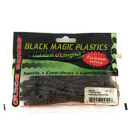 Black Magick Plastics Finesse Worm softbait 14 stuks