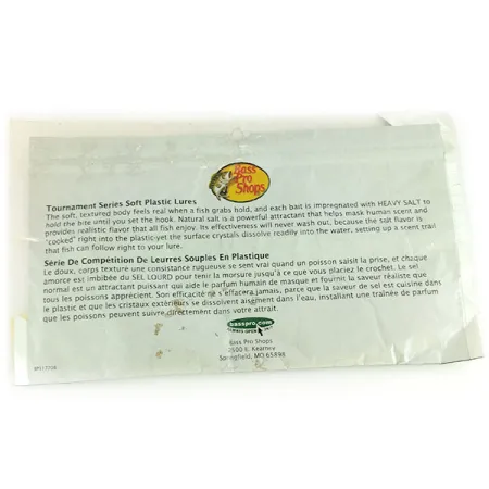 Bass Pro Shops Tournament Series Flicker Softbait, Wit, 10cm, #9659