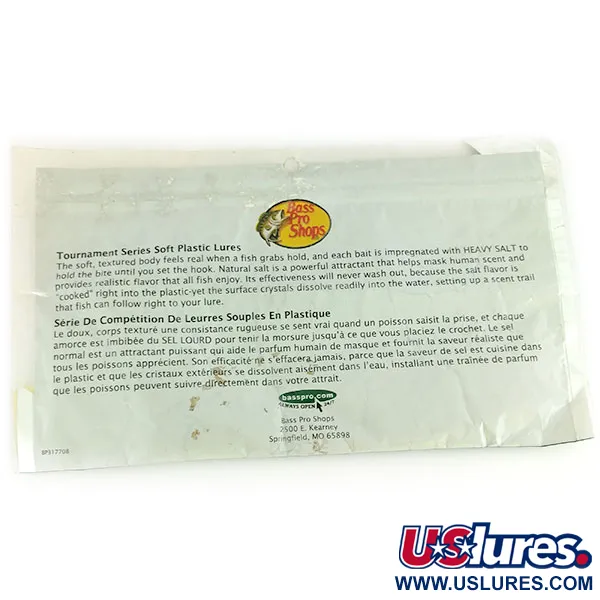 Bass Pro Shops Tournament Series Flicker Softbait, Wit, 10cm, #9659