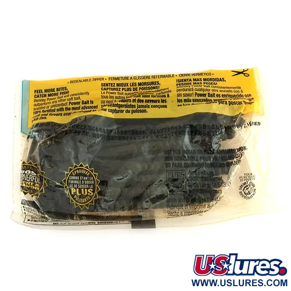 Berkley Powerbait Power Worm Softbait, Black, 17.5cm, Aroma, #9665