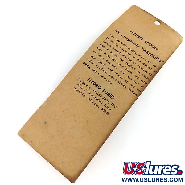 Hydro Lures Weedless Hydro Spoon Lepel, Black / Green, 14g, #9668