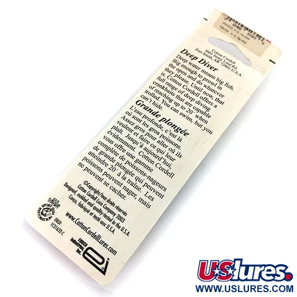 Cotton Cordell Deep Diver Plug, Tiger, 7g, Dieplopend, #9672