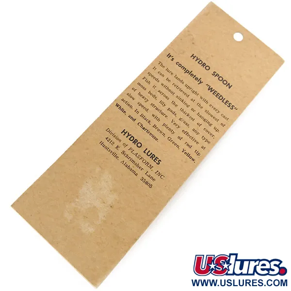 Hydro Lures Weedless Hydro Spoon Lepel, Geel, 14g, Skirt, #9682