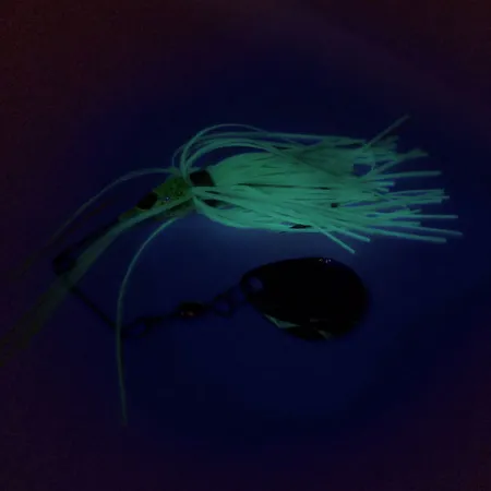 Strike King Mini-King Spinnerbait UV, Nikkel/Chartreuse, 7g, #9694