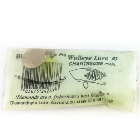 Big Chuck's Walley Lure Spinnerbait, Chartreuse, 17g, Willow Leaf, #9697