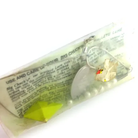 Big Chuck's Walley Lure Spinnerbait, Chartreuse, 17g, Willow Leaf, #9697