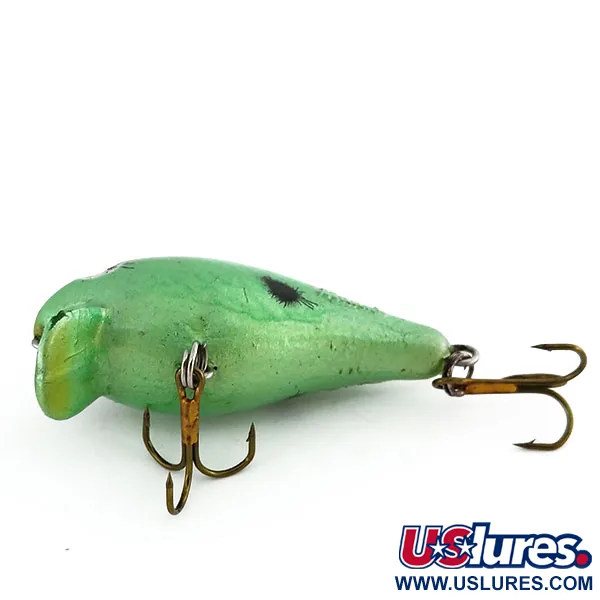 Mann's Baby 1-Minus Crankbait, Groen/Zwart, 7g, Drijvend, #9711