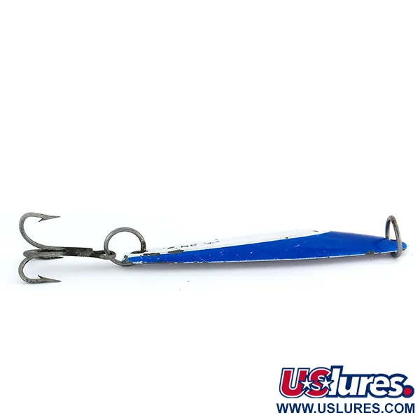 Luhr Jensen Yo-ho-ho Lura 1 Jig, Blauw / Wit, 44g, Vintage Jig, #9728