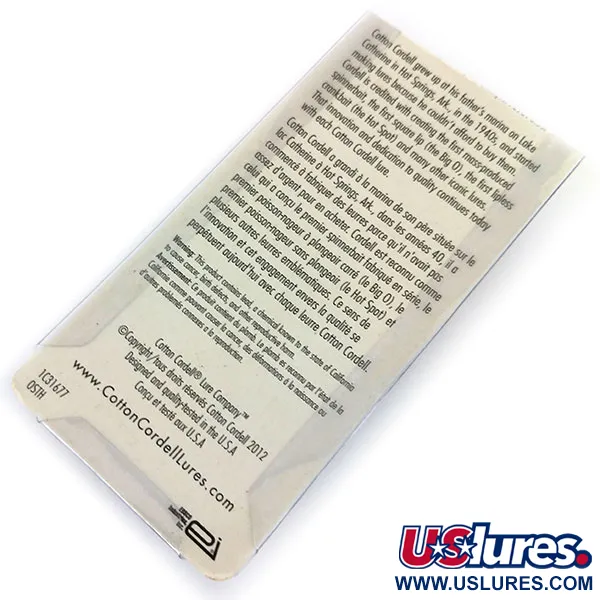 Cotton Cordell Super Spot Lipless Crankbait, Goud, 7g, #9743