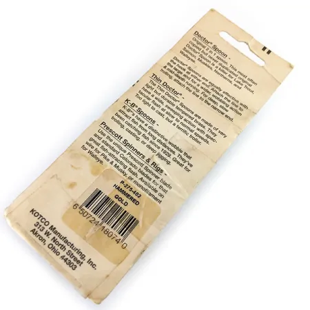 Prescott Spinner Little Doctor 275 Lepel, Goud/Rood, 21g, #9748