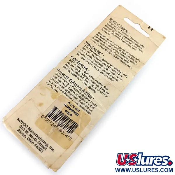 Prescott Spinner Little Doctor 275 Lepel, Goud/Rood, 21g, #9748