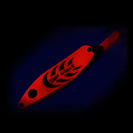 Mepps Syclops 2 UV Lepel, Oranje, 17g, UV-reactief, #9787