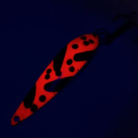 Acme Fiord Spoon Lepel, Nikkel/Oranje/Zwart, 11g, Glow, #9798